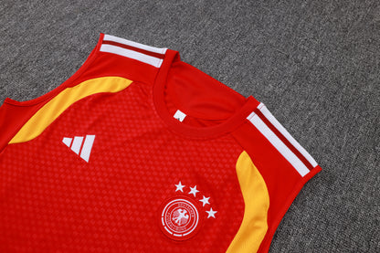 Germany Sleeveless Training Kit - Red/Yellow/Black