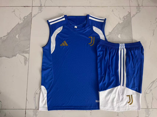 Juventus Sleeveless Training Kit - Blue/White