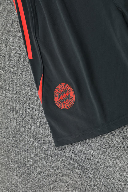 Bayern Munich Sleeveless Training Kit - Dark Grey/Crimson Red