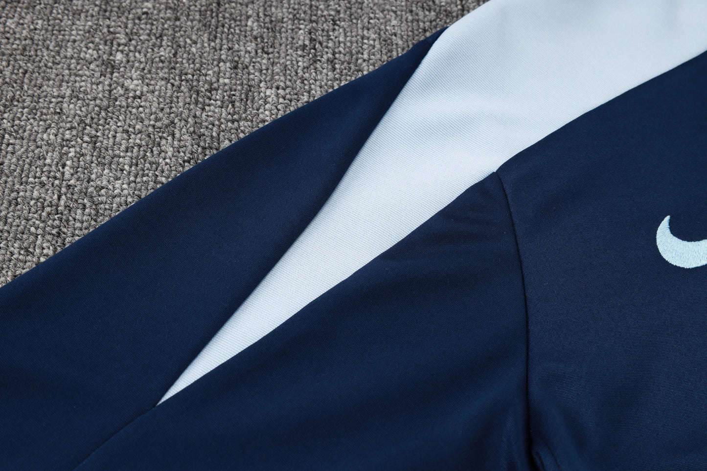 France 1/4 Zip Tracksuit Set Navy/Sky