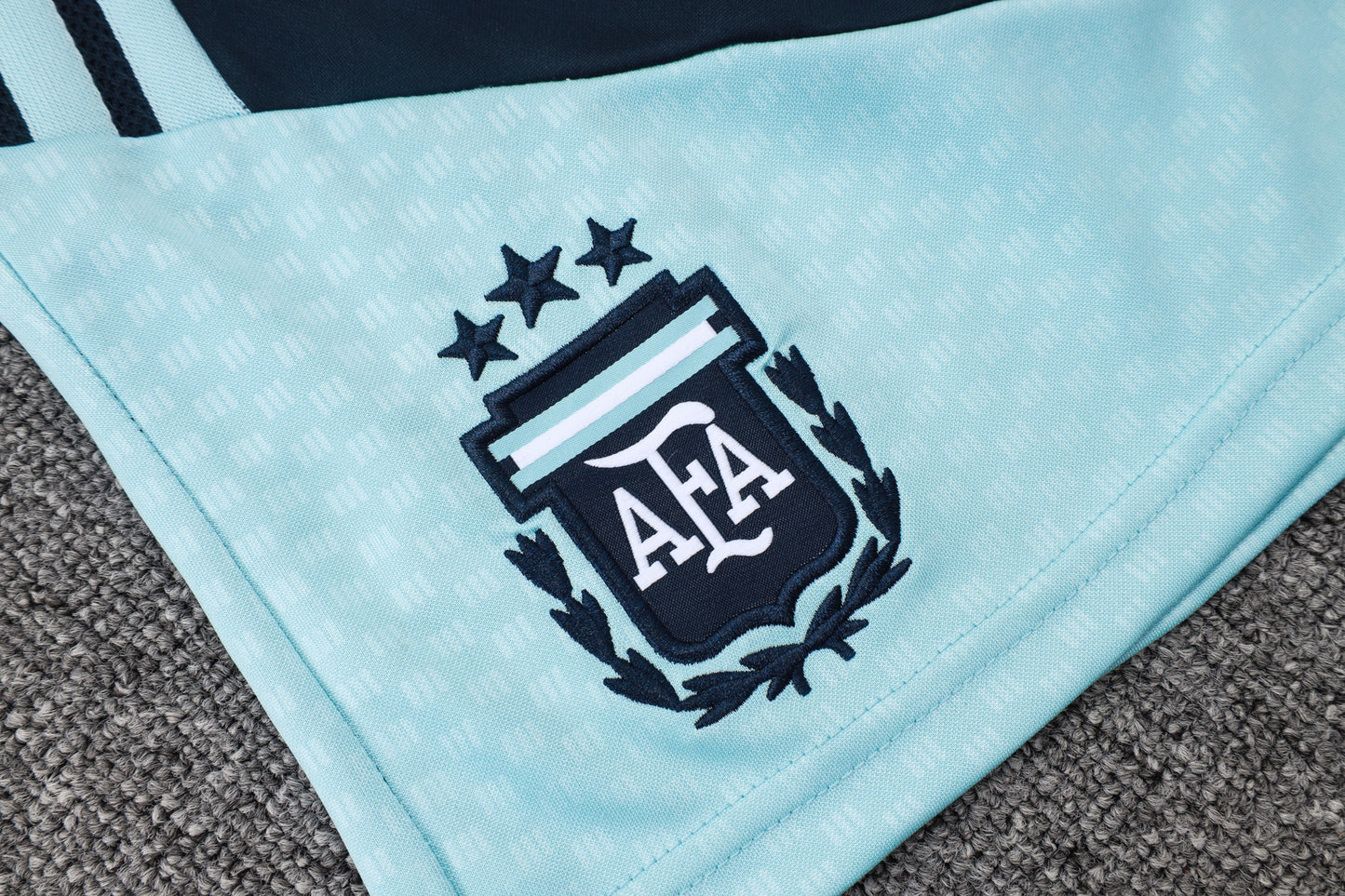 Argentina Sleeveless Training Kit - White/Light Blue/Navy