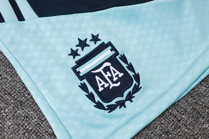 Argentina Sleeveless Training Kit - White/Light Blue/Navy