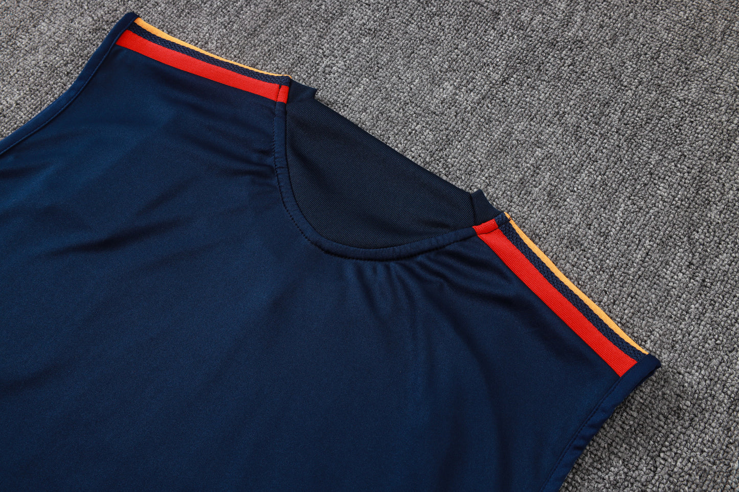 Spain Sleeveless Training Kit - Navy/Light Blue