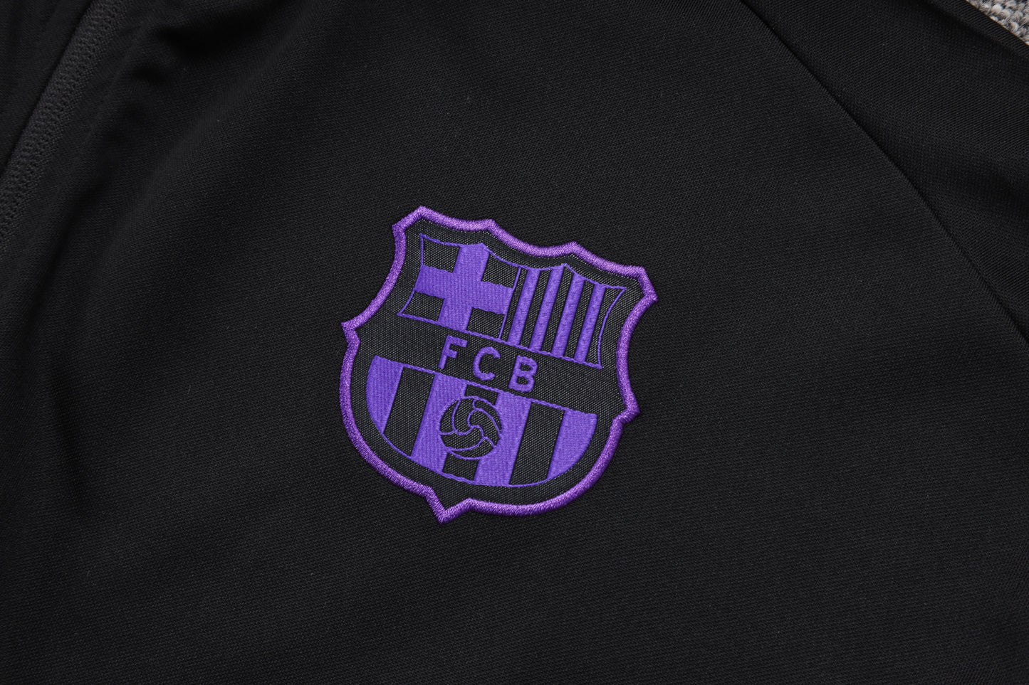 Barcelona x Kobe Full Zip Tracksuit Set Black/Purple