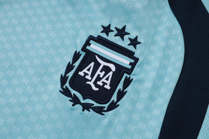 Argentina Sleeveless Training Kit - Light Blue/Navy