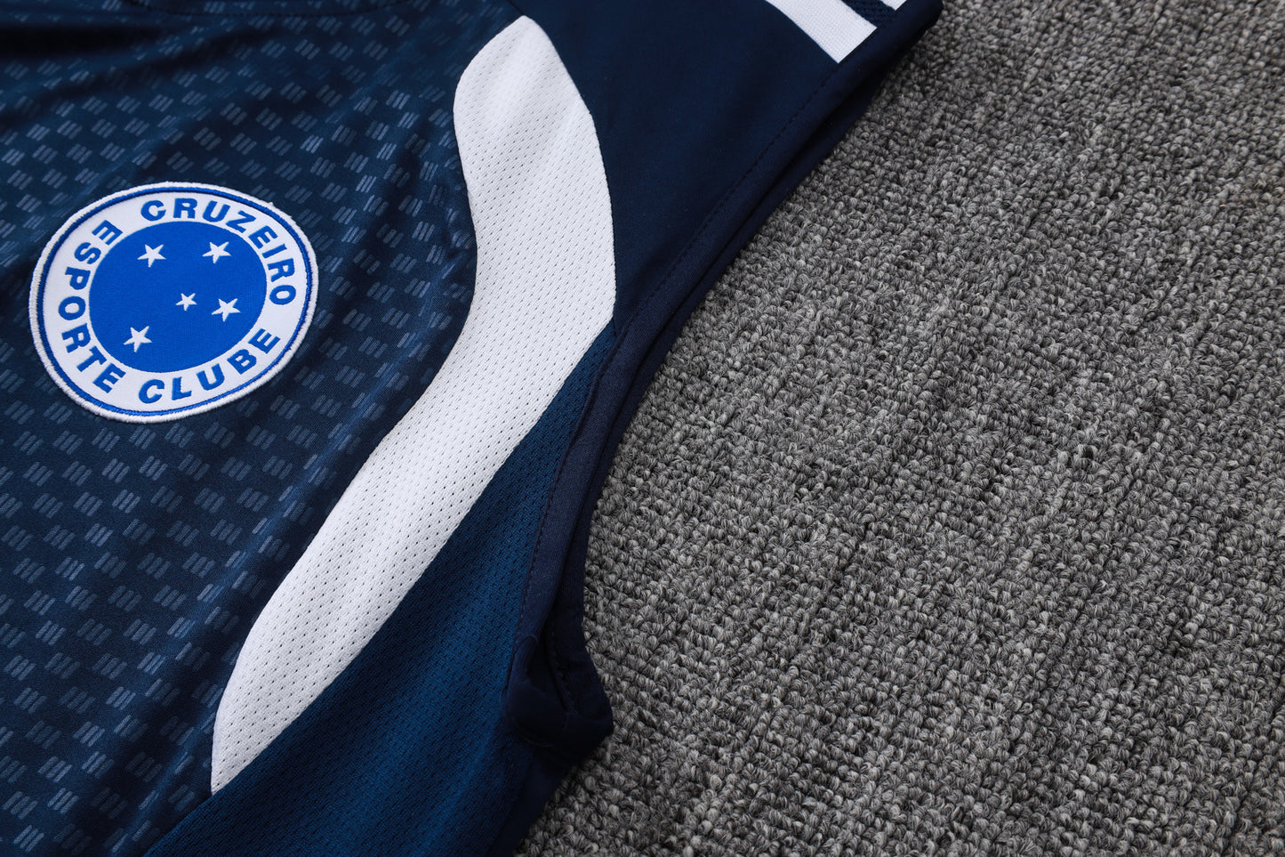 Cruzeiro Sleeveless Training Kit - Navy/Blue