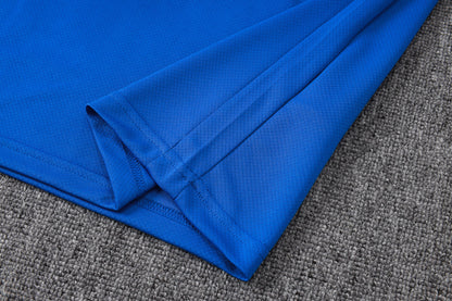 France Sleeveless Training Kit - Blue