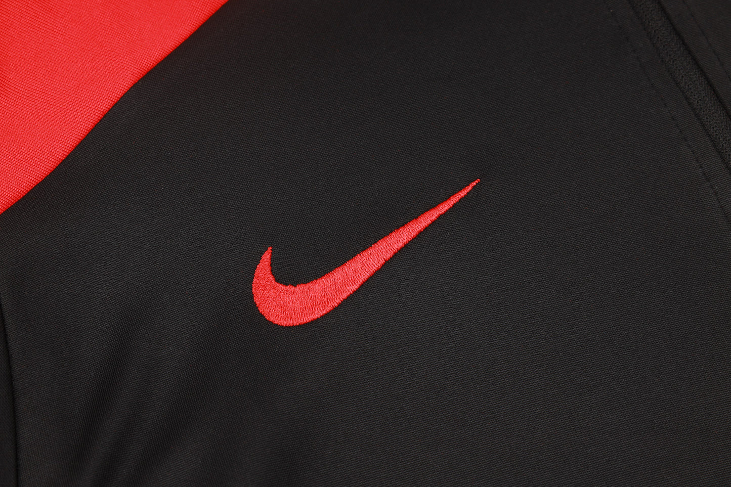 Portugal 1/4 Zip Tracksuit Set Black/Red