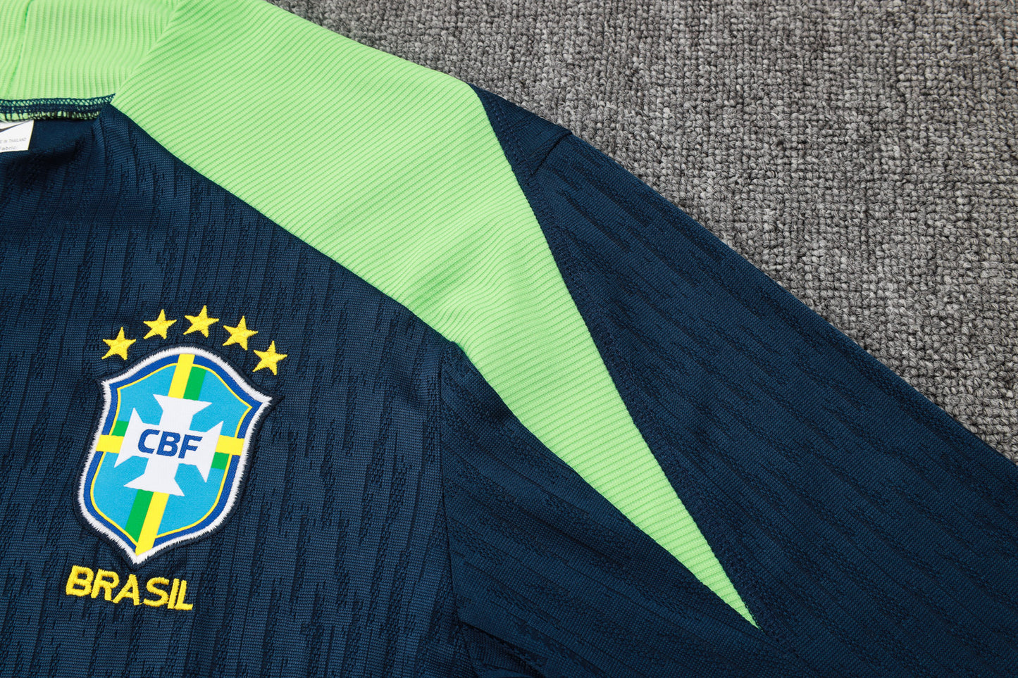 Brazil 1/4 Zip Tracksuit Set Navy/Mint