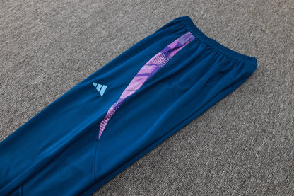 Argentina 1/4 Zip Tracksuit Set Electric-Blue/Purple/Saphire
