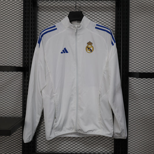 Real Madrid 2025/26 Windbreaker - White