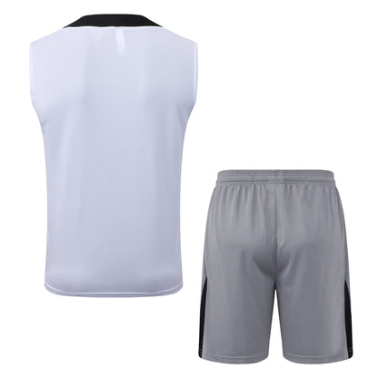 PSG Sleeveless Training Kit - White/Grey Jordan