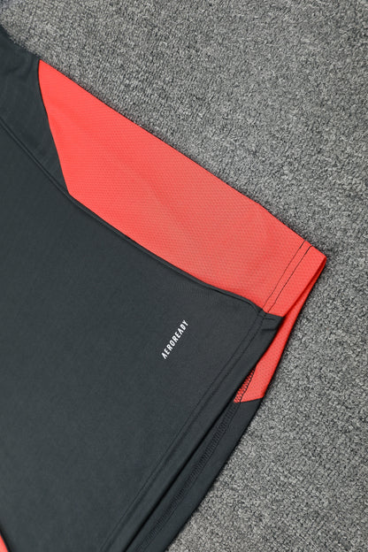 Bayern Munich Sleeveless Training Kit - Dark Grey/Crimson Red