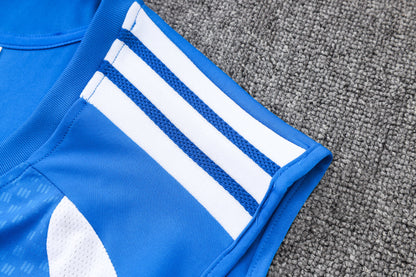 Cruzeiro Sleeveless Training Kit - Blue/Navy
