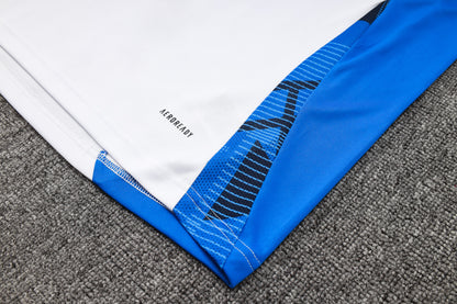 Italy Training Kit (3/4 Pants) - White/Azure/Navy