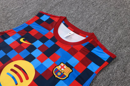 Barcelona Sleeveless Training Kit - Pre Match