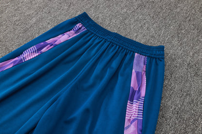 Argentina 1/4 Zip Tracksuit Set Electric-Blue/Purple/Saphire