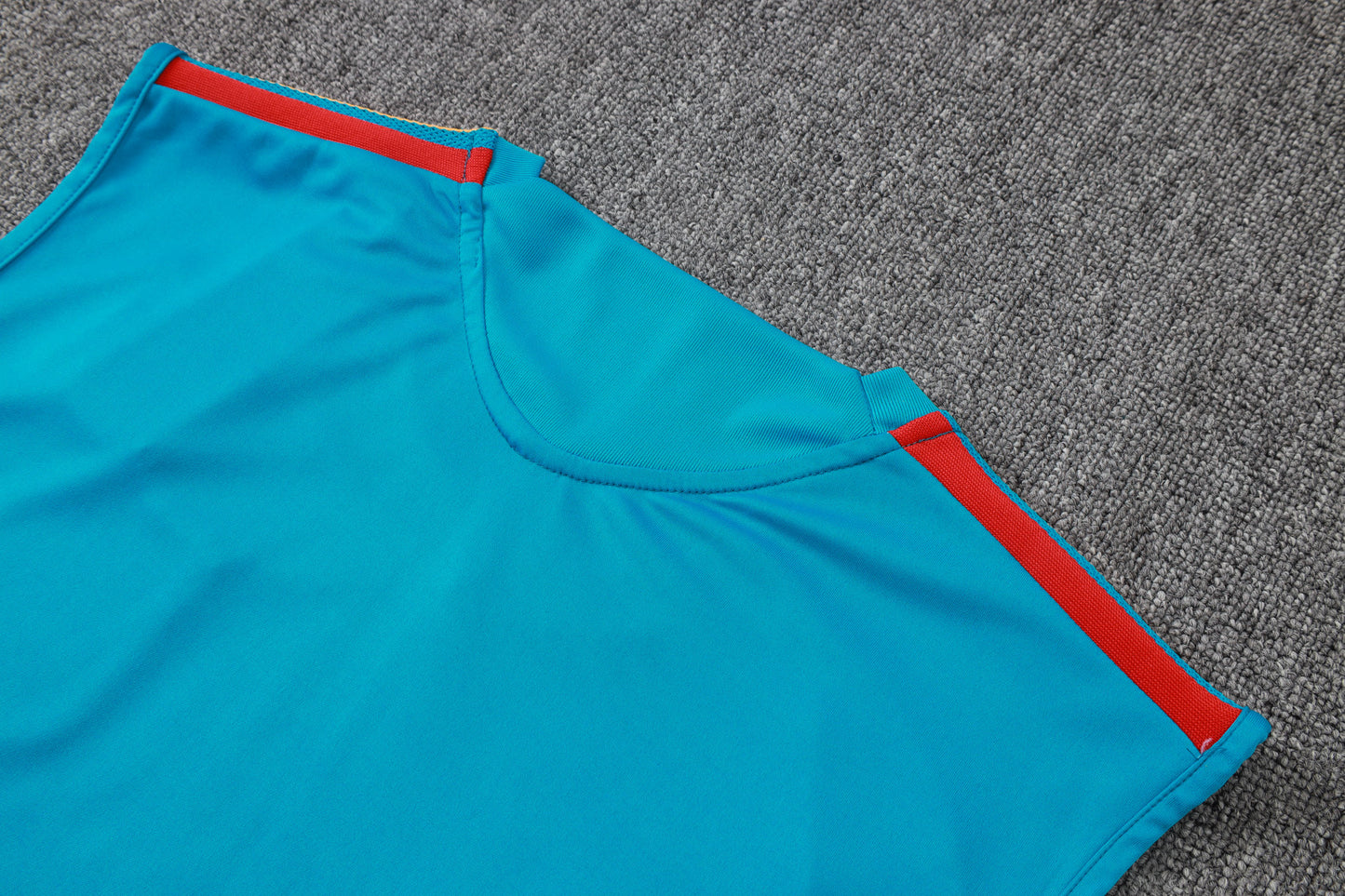 Spain Sleeveless Training Kit - Light Blue/Navy