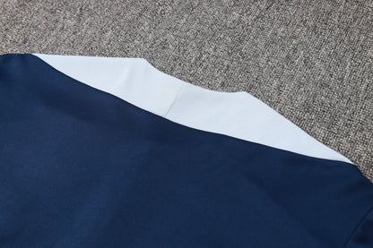 France 1/4 Zip Tracksuit Set Navy/Sky