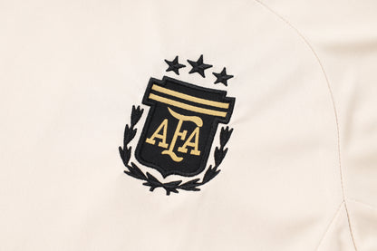Argentina Training Kit (3/4 Pants) - Beige/Electric Blue/Black