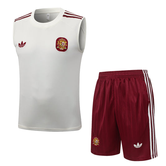 Spain Sleeveless Training Kit - Classic Away