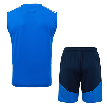 Cruzeiro Sleeveless Training Kit - Blue/Navy