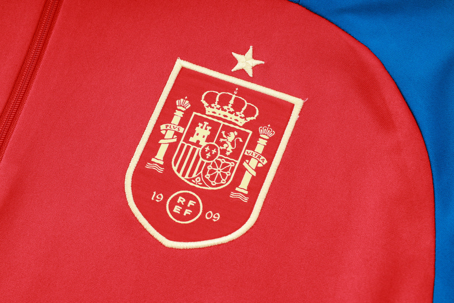 Spain 1/4 Zip Tracksuit Set Red/Blue/White