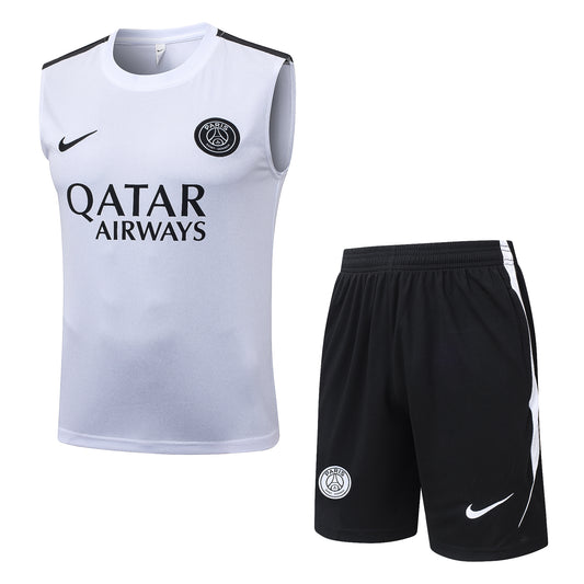 PSG Sleeveless Training Kit - White/Black