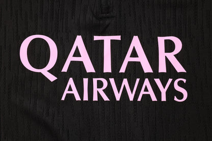 PSG 1/4 Zip Tracksuit Set Black/Purple/Pink