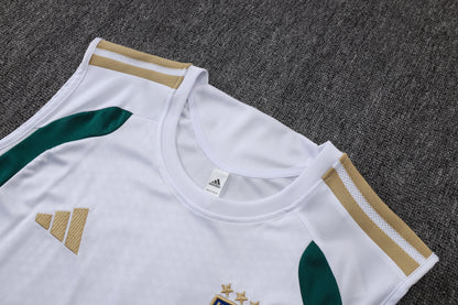 Italy Sleeveless Training Kit - White/Green