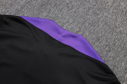 Barcelona x Kobe 1/4 Zip Tracksuit Set Black/Purple