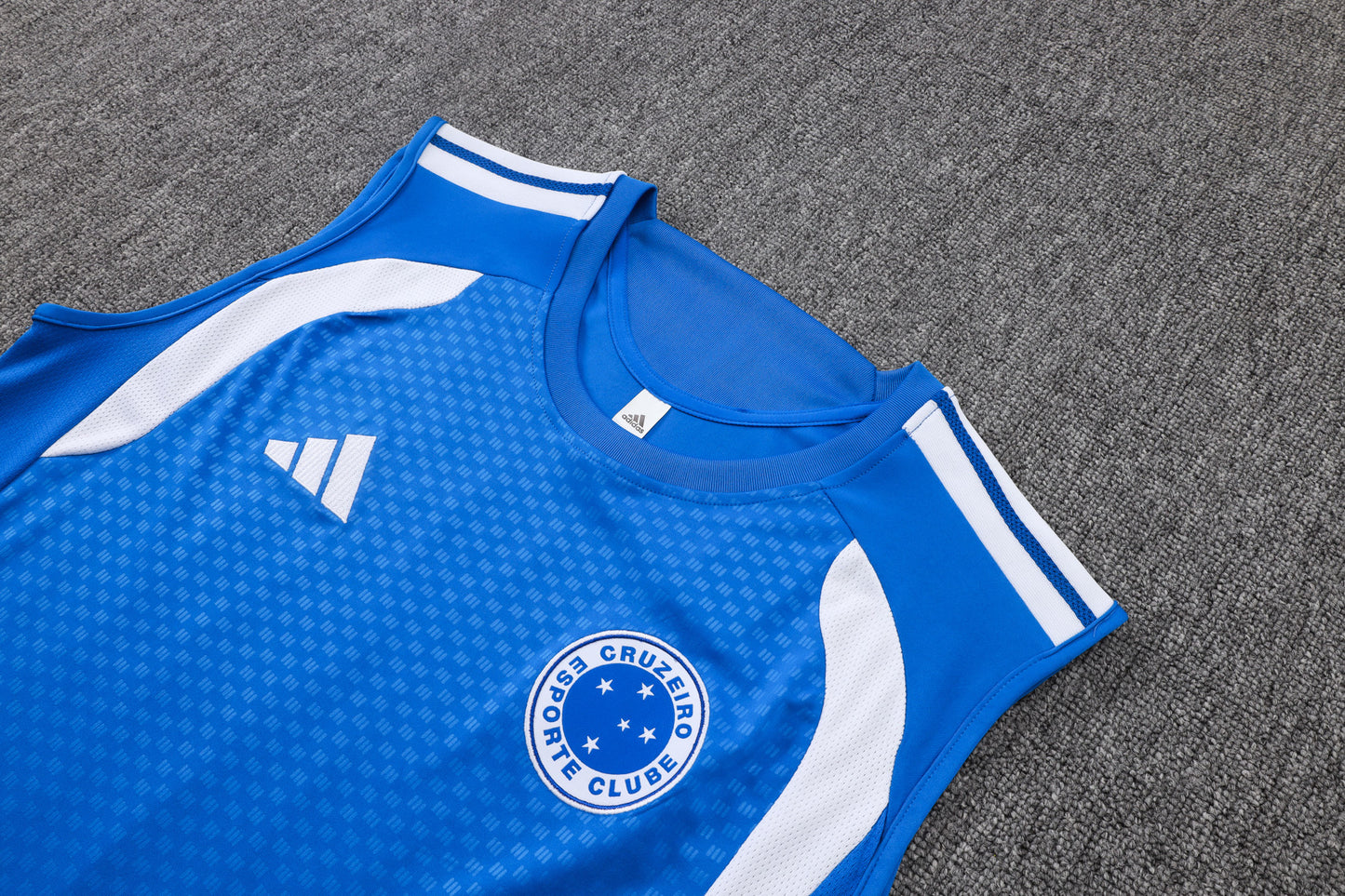 Cruzeiro Sleeveless Training Kit - Blue/Navy