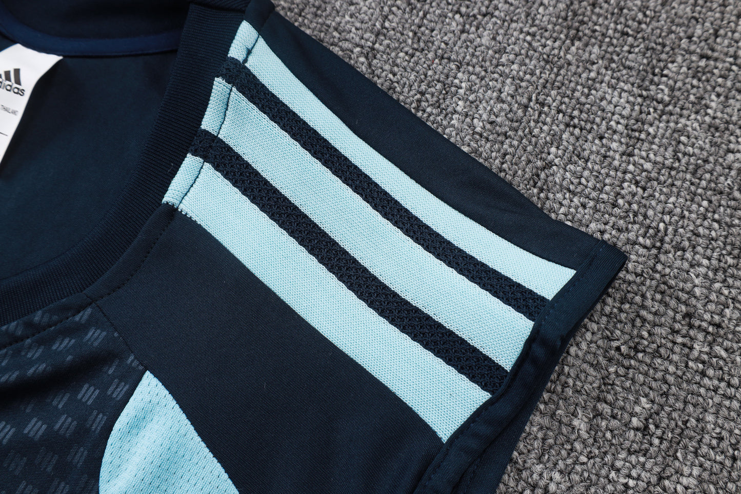 Argentina Sleeveless Training Kit - Navy/Light Blue
