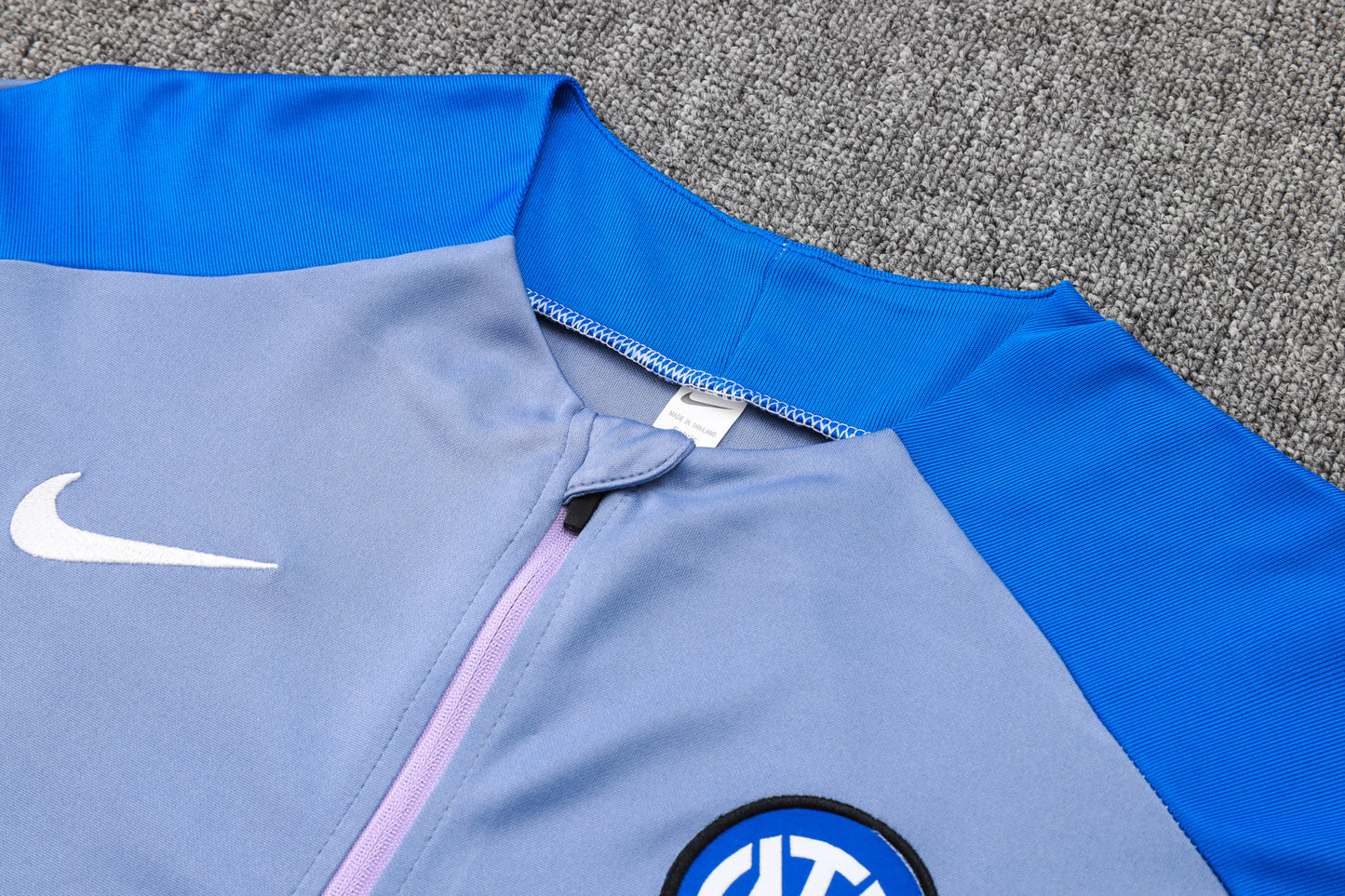 Inter Milan 1/4 Zip Tracksuit Set Baby-Blue/Azure/Black