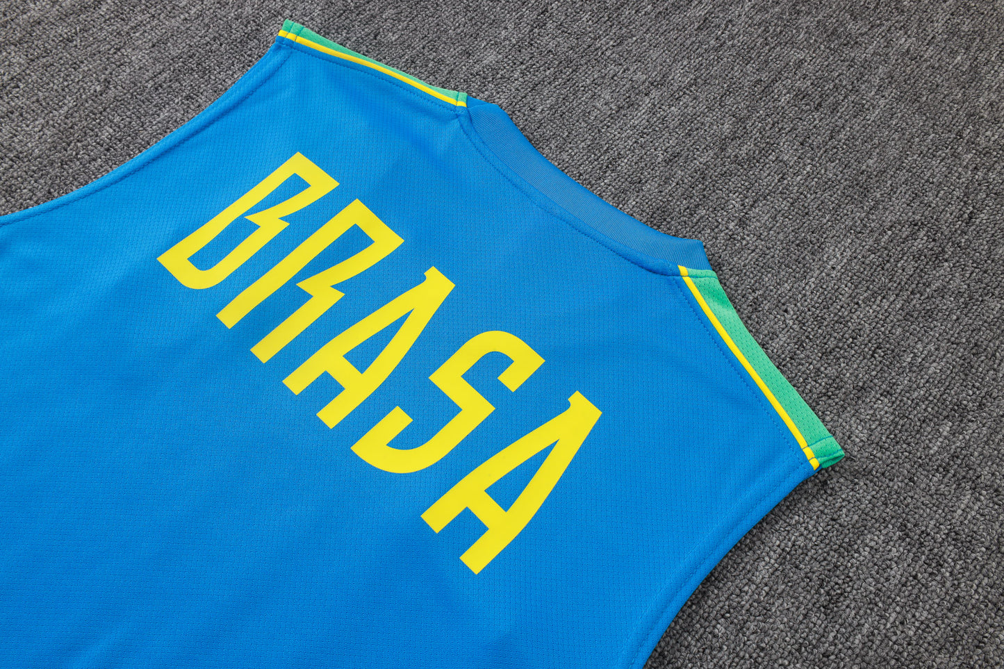 Brazil Sleeveless Training Kit - Light Blue/Teal