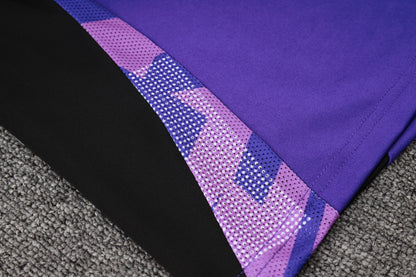 Germany 1/4 Zip Tracksuit Set Purple/Violet/Black