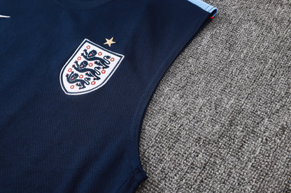 England Sleeveless Training Kit - Navy