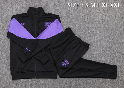 Barcelona x Kobe Full Zip Tracksuit Set Black/Purple