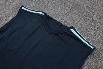 Argentina Sleeveless Training Kit - Navy/Light Blue