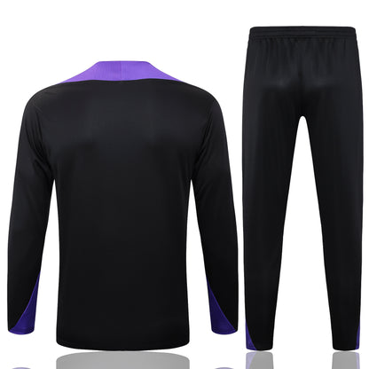 Barcelona x Kobe 1/4 Zip Tracksuit Set Black/Purple