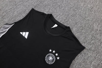 Germany Sleeveless Training Kit -  Black/Grey