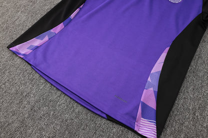 Germany 1/4 Zip Tracksuit Set Purple/Violet/Black