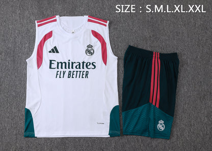 Real Madrid Sleeveless Training Kit - Home