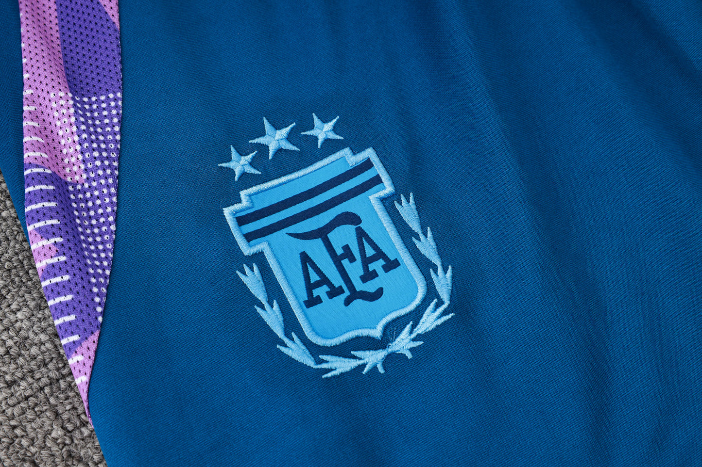 Argentina 1/4 Zip Tracksuit Set Electric-Blue/Purple/Saphire