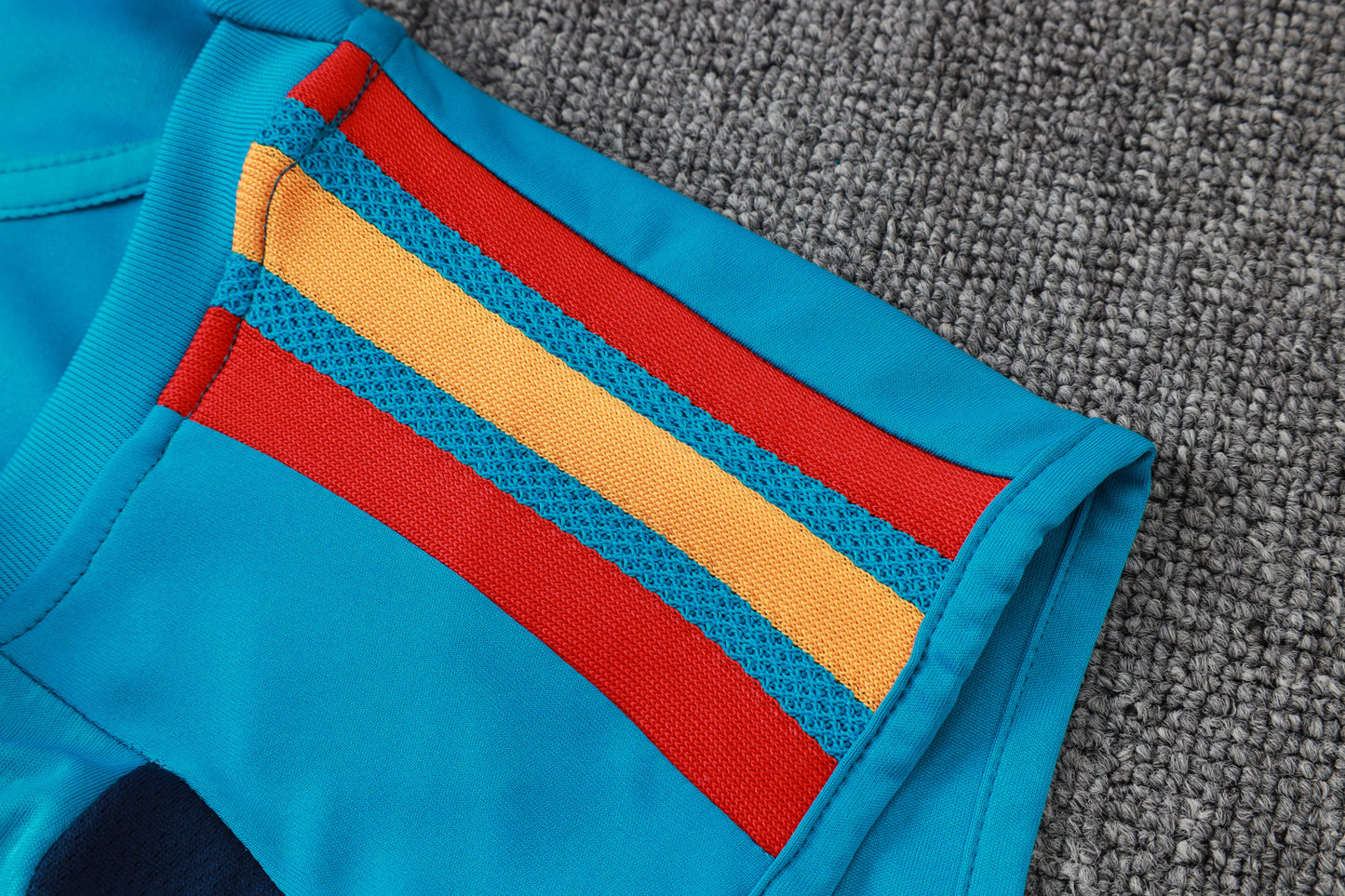 Spain Sleeveless Training Kit - Light Blue/Navy