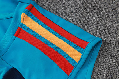Spain Sleeveless Training Kit - Light Blue/Navy