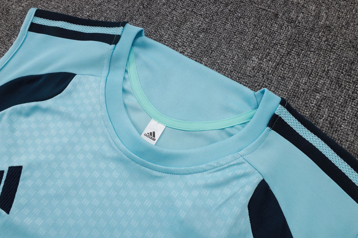 Argentina Sleeveless Training Kit - Light Blue/Navy