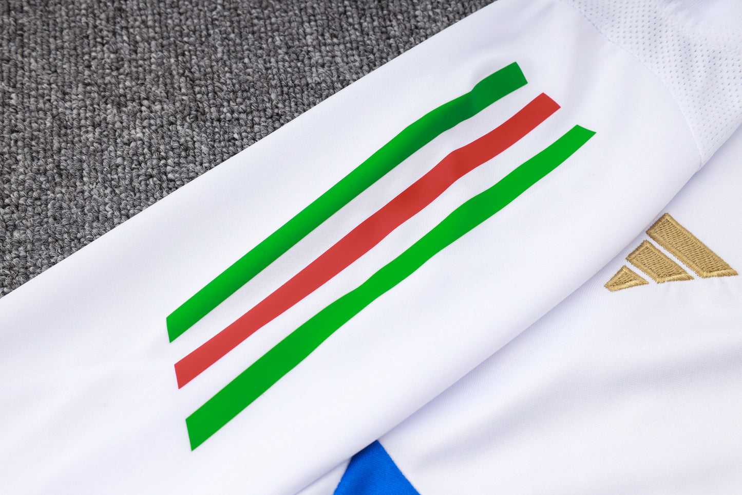 Italy 1/4 Zip Tracksuit Set White/Azure/Navy