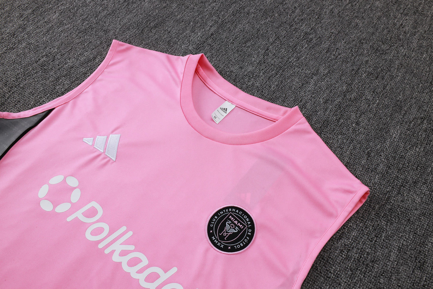 Inter Miami Sleeveless Training Kit - Pink/Grey/Black